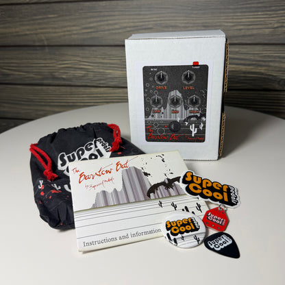 Supercool Pedals The Barstow Bat Distortion Pedal Dealer Black