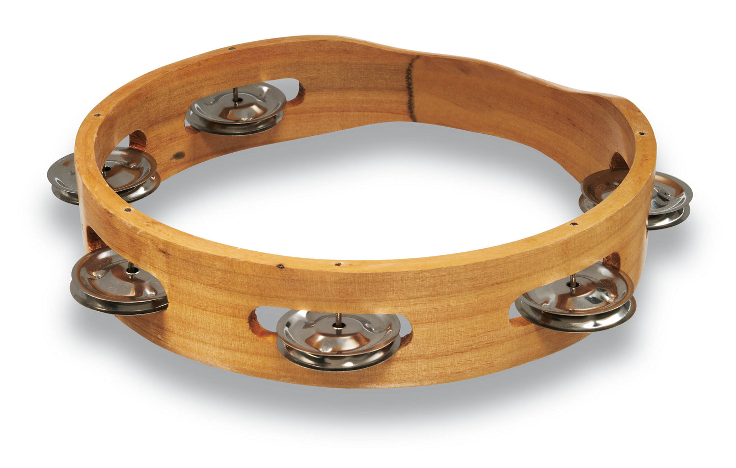 CP by Latin Percussion CP388 8" Handheld Single Row Tambourine - Steel Jingles