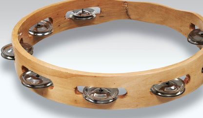 CP by Latin Percussion CP389 10" Handheld Single Row Tambourine - Steel Jingles