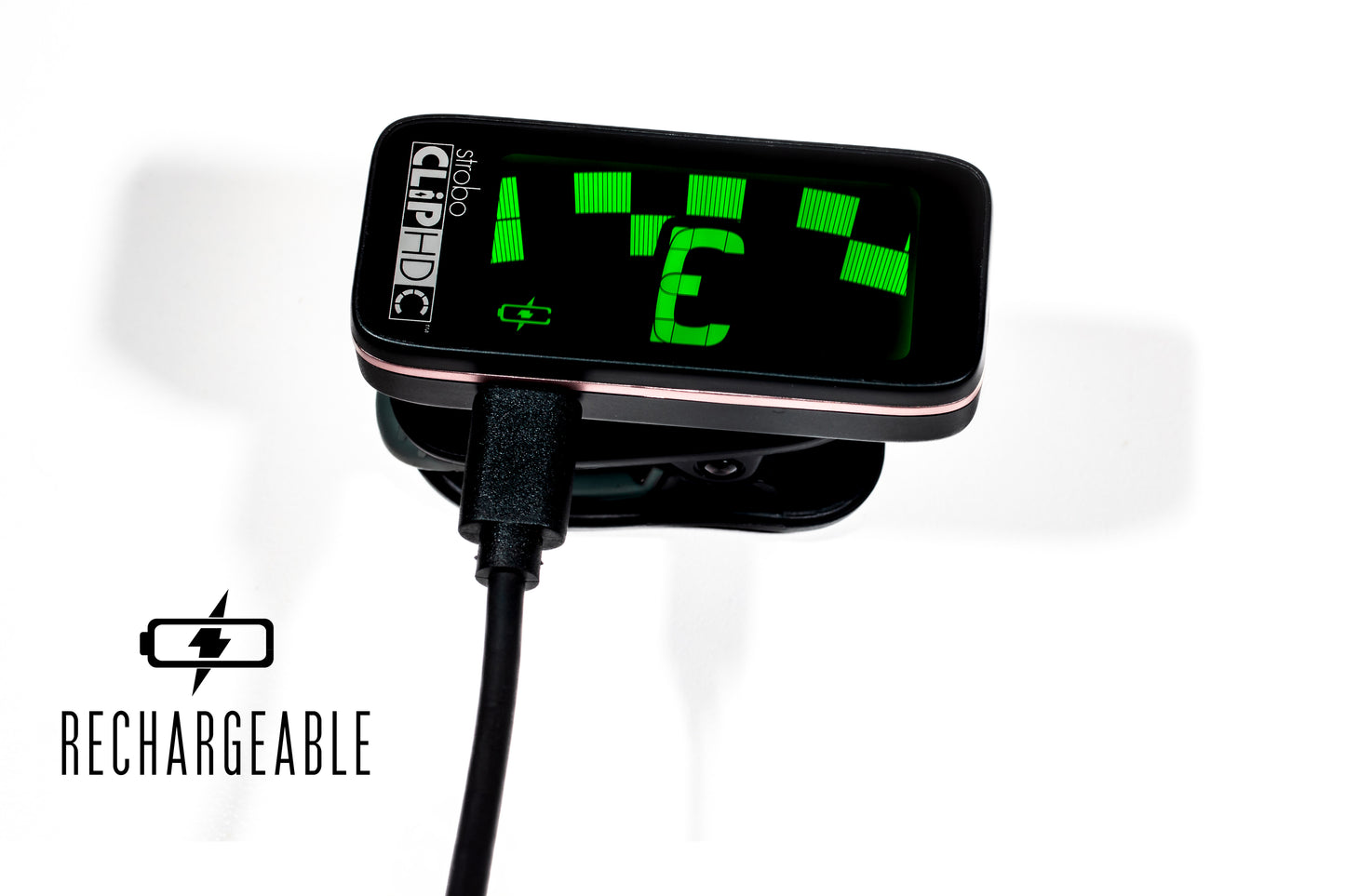 Peterson StroboClip HD-C Rechargeable Strobe Clip On Tuner