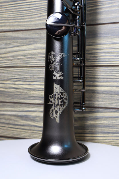 Cannonball Big Bell Stone Series Straight Soprano Sax Raven  - S5-B Ice B