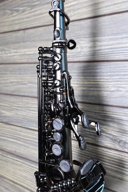 Cannonball Big Bell Stone Series Straight Soprano Sax Raven  - S5-B Ice B