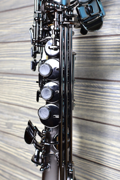 Cannonball Big Bell Stone Series Straight Soprano Sax Raven  - S5-B Ice B