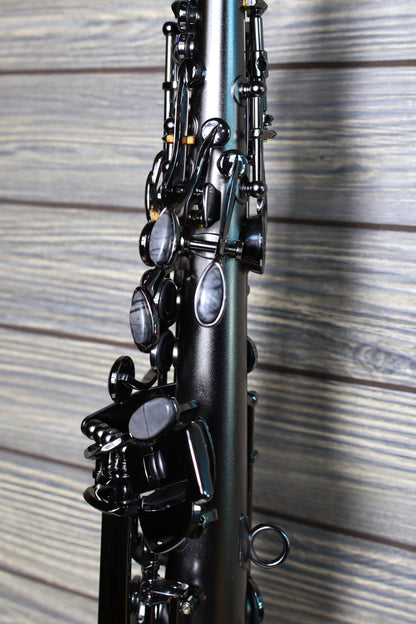Cannonball Big Bell Stone Series Straight Soprano Sax Raven  - S5-B Ice B