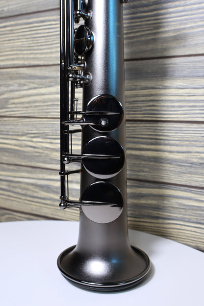 Cannonball Big Bell Stone Series Straight Soprano Sax Raven  - S5-B Ice B