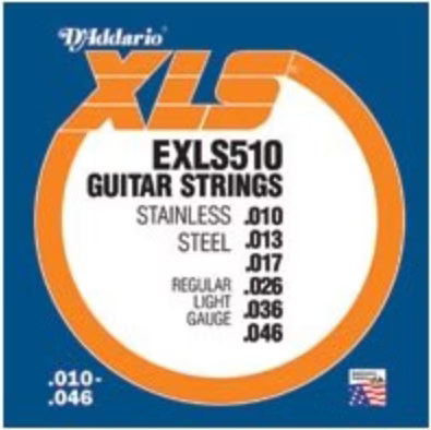 D'Addario Electric Guitar Strings .010-.046 Steel Regular Light - EXLS510 DISCONTINUED