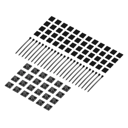 Vertex By Gator GV-RDPBMK-4824 Rig Doctor Pedalboard Mounting Kit w/ 48 Dual Lock .75" Adhesive Squares, 24 4" Cable Ties and 24 1" Cable Tie Holders
