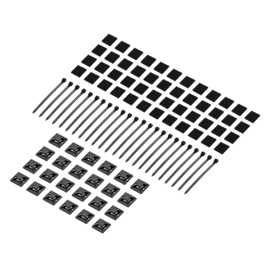 Vertex By Gator GV-RDPBMK-4824 Rig Doctor Pedalboard Mounting Kit w/ 48 Dual Lock .75" Adhesive Squares, 24 4" Cable Ties and 24 1" Cable Tie Holders