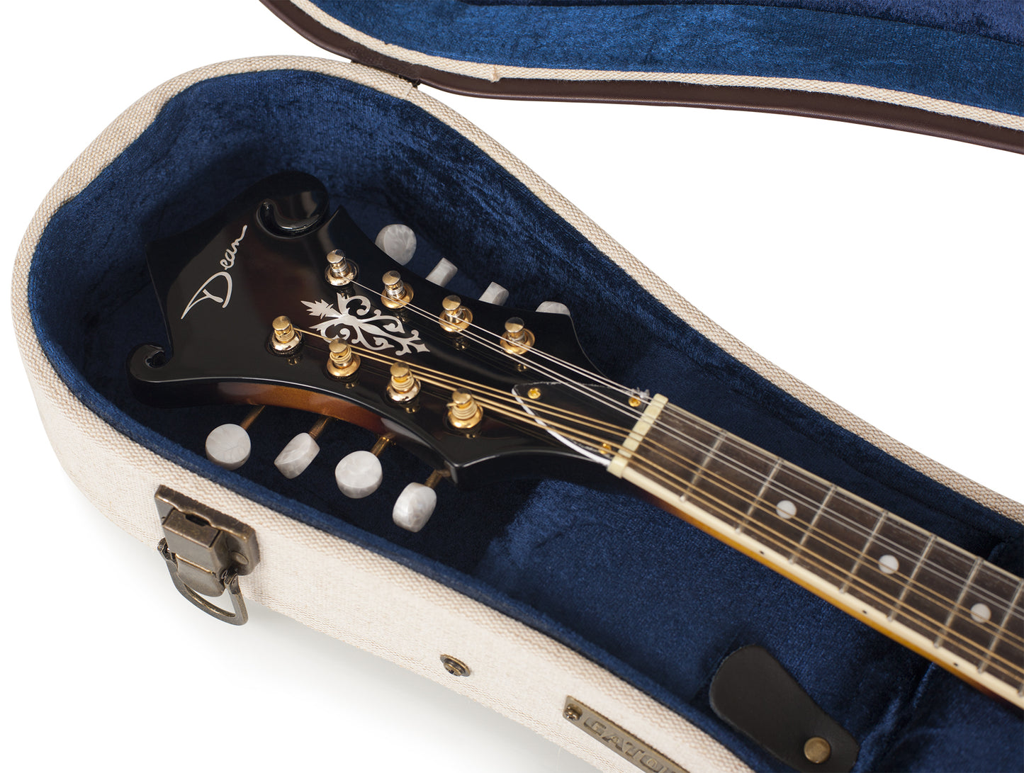 Gator Deluxe Wood Case for Mandolin; Journeyman Burlap Exterior (GW-JM MANDOLIN)