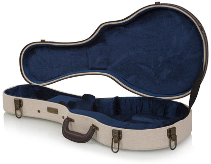 Gator Deluxe Wood Case for Mandolin; Journeyman Burlap Exterior (GW-JM MANDOLIN)