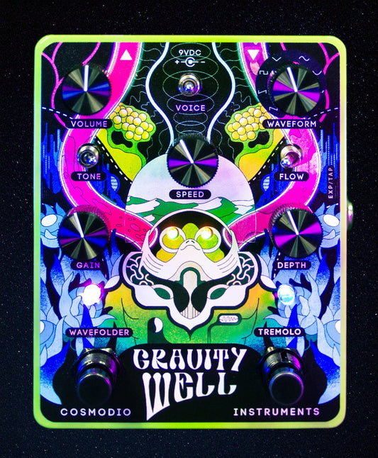 Cosmodio Gravity Well Analog Tremolo/Wavefolder/Refractor Slime Green