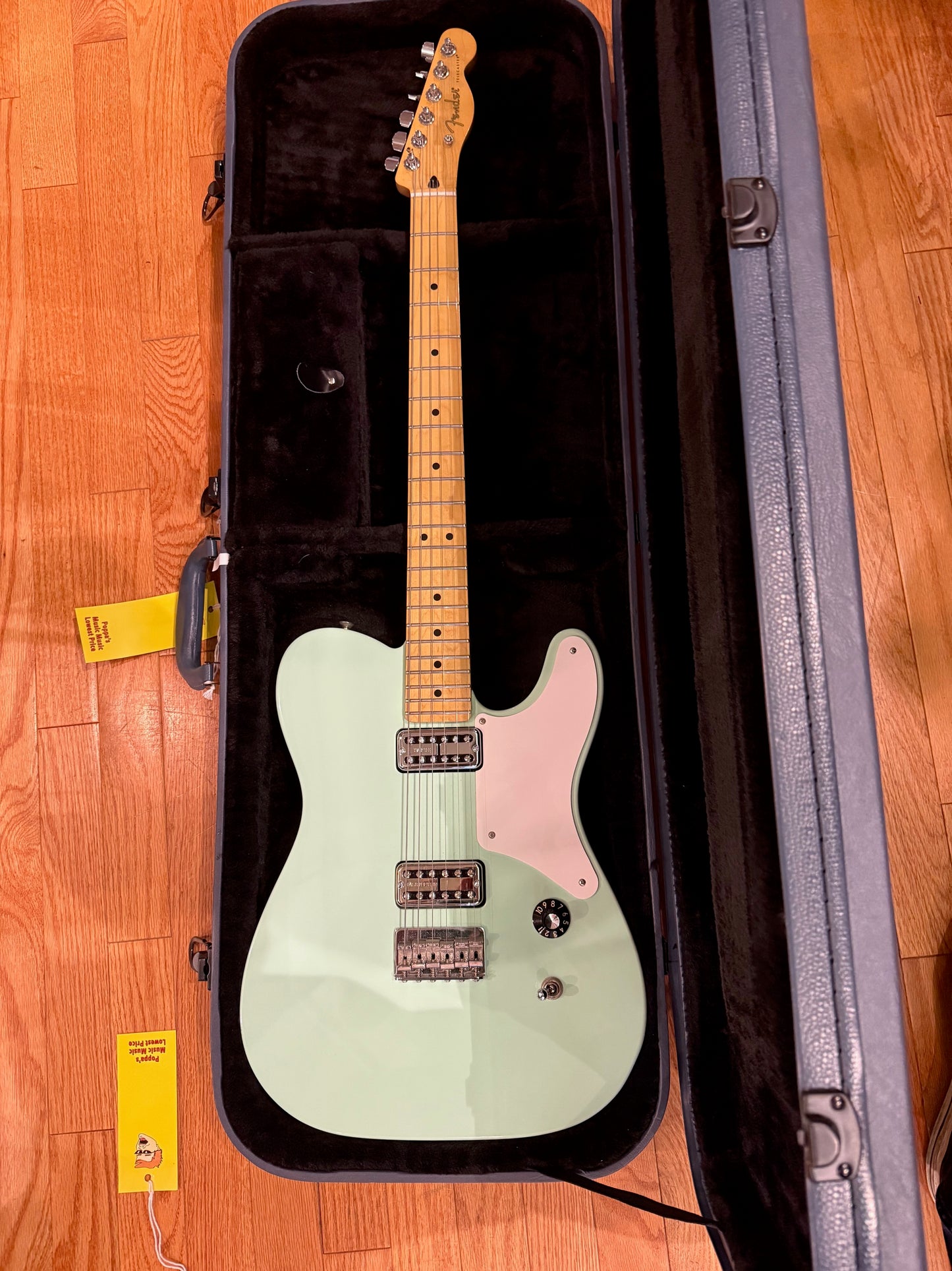 Fender Classic Player Cabronita Telecaster Surf Green with TV Jones Pickups and Hardshell Case
