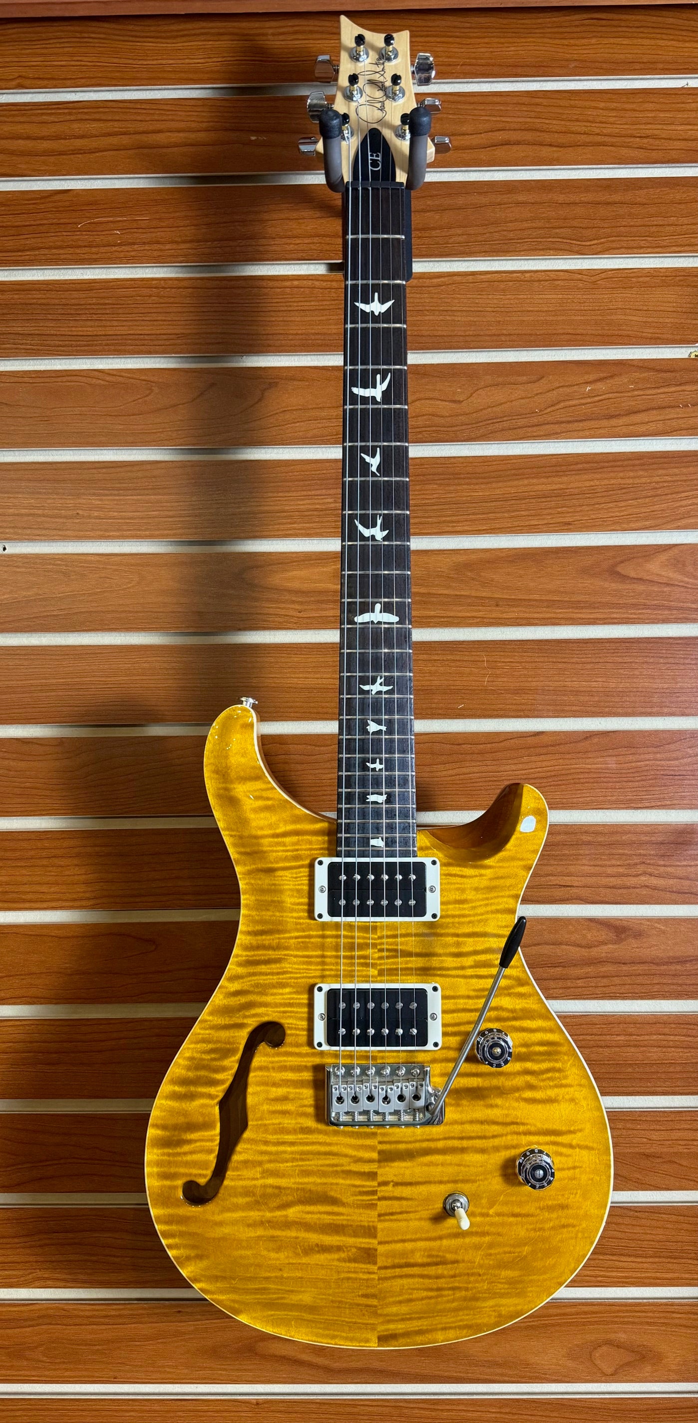 PRS 2020 CE Semi Hollow Guitar Amber with Original Gig Bag