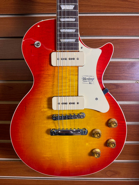 Heritage Standard Collection H-150 P90 Electric Guitar with Case, Vintage Cherry Sunburst — HRT-010114103