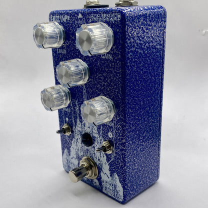 Fuzz Imp Furia Heavy Metal Distortion Pedal, Hammered Blue Enclosure