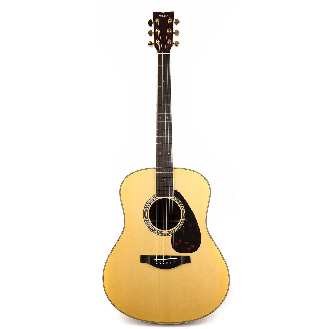 Yamaha LL16HB Jumbo Acoustic Electric Guitar Natural Solid Body