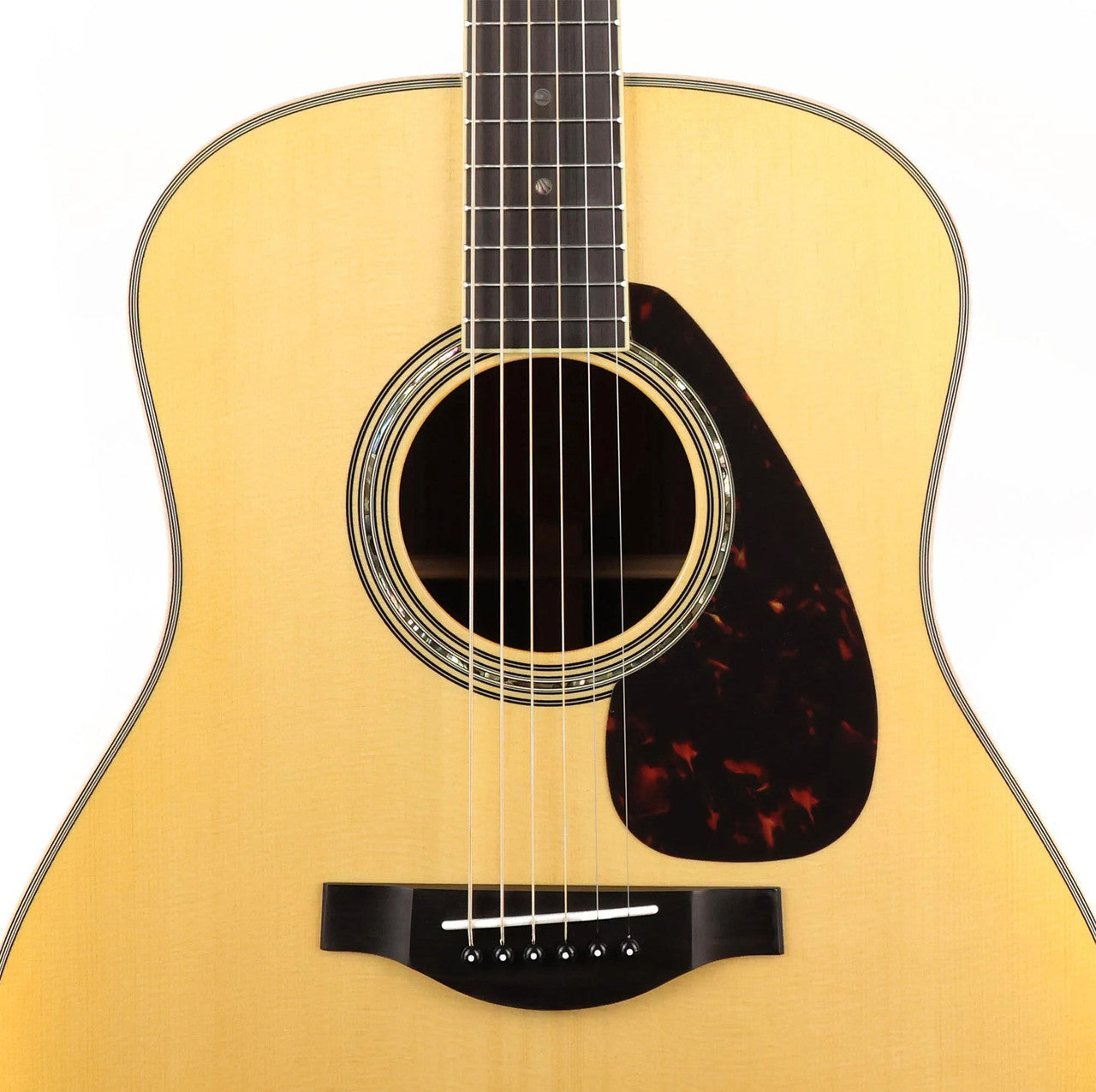 Yamaha LL16HB Jumbo Acoustic Electric Guitar Natural Solid Body