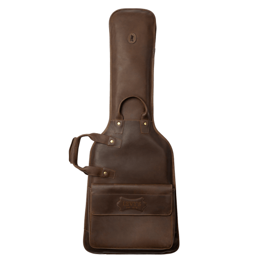 Levy's Solera Series Brown Leather Electric Guitar Bag LM18CH-BRN