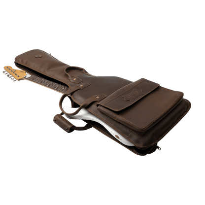 Levy's Solera Series Brown Leather Electric Guitar Bag LM18CH-BRN