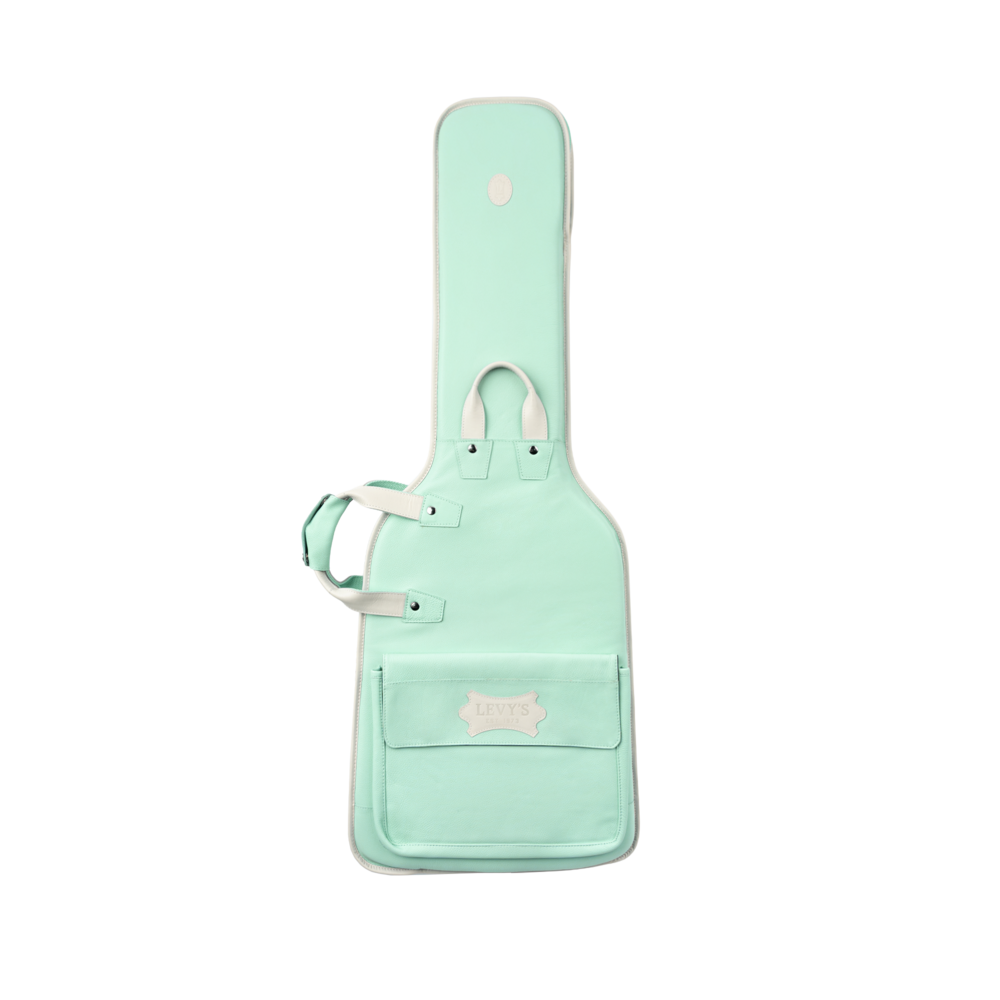 Levy's Aqua Green Leather Electric Guitar Bag LM18CMA-SGN