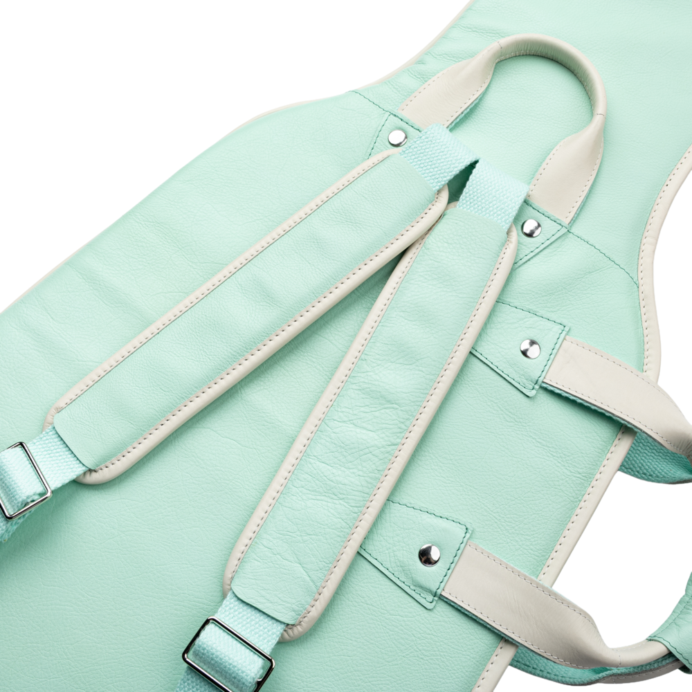 Levy's Aqua Green Leather Electric Guitar Bag LM18CMA-SGN