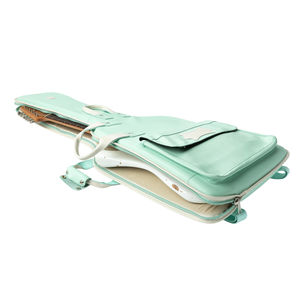 Levy's Aqua Green Leather Electric Guitar Bag LM18CMA-SGN