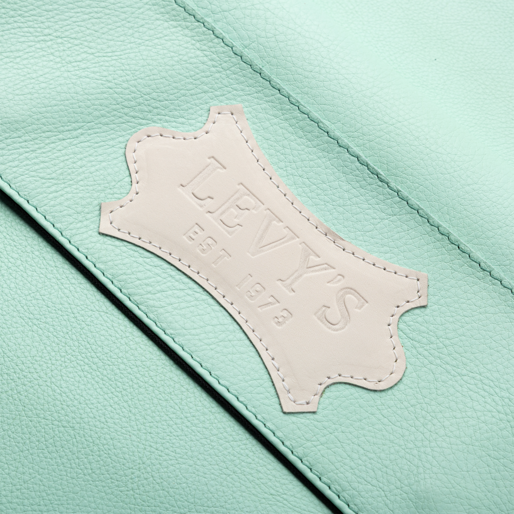 Levy's Aqua Green Leather Electric Guitar Bag LM18CMA-SGN