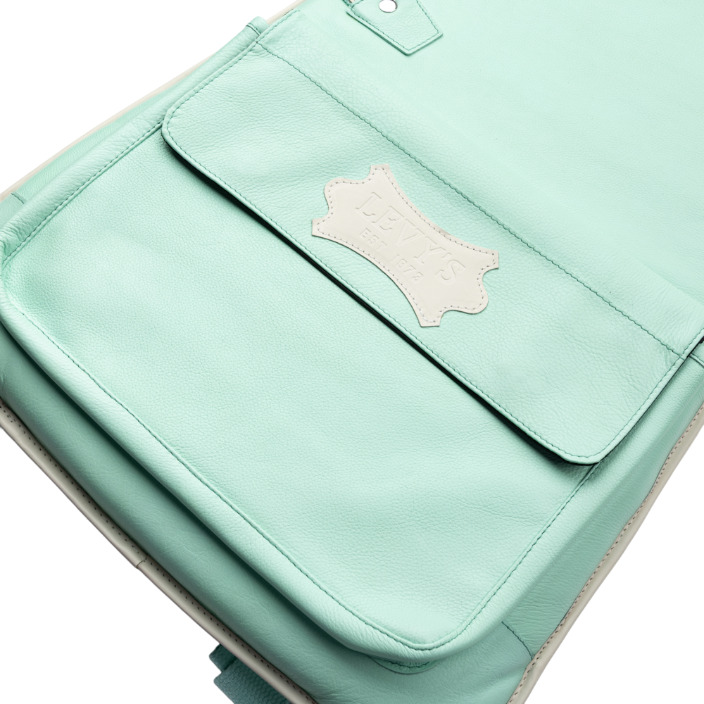 Levy's Aqua Green Leather Electric Guitar Bag LM18CMA-SGN