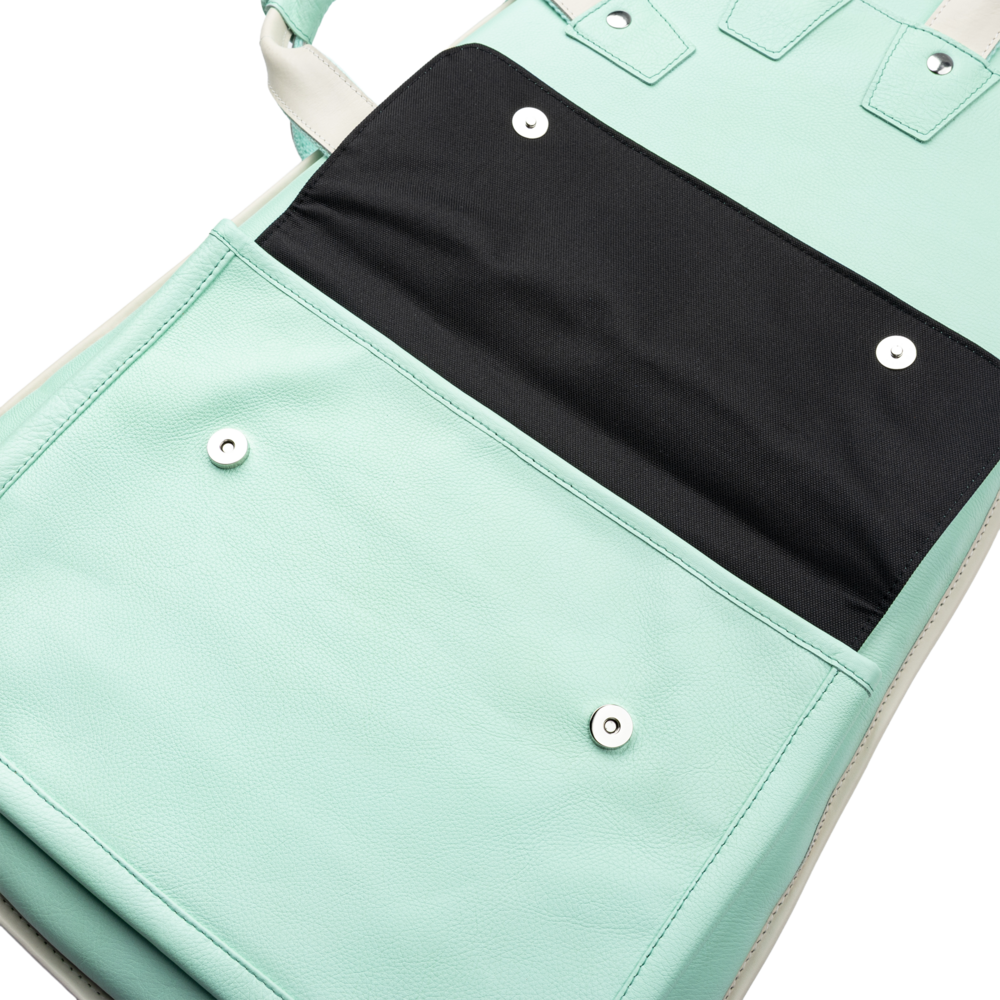 Levy's Aqua Green Leather Electric Guitar Bag LM18CMA-SGN