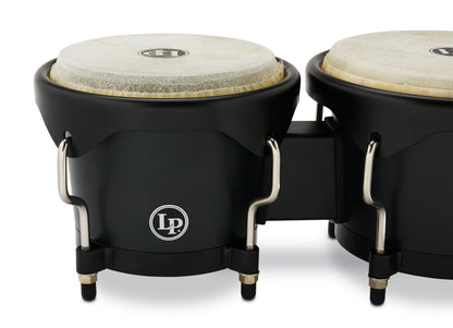 Latin Percussion Discovery Bongos 6-1/4"-7-1/4" Onyx w/Black Hardware LP601D-OX
