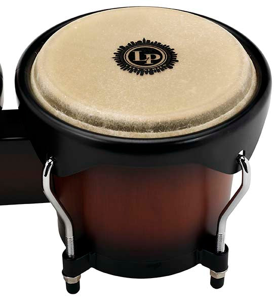 Latin Percussion LP601NY-VSB LP City Wood Bongos - Vintage Sunburst - Poppa's Music 