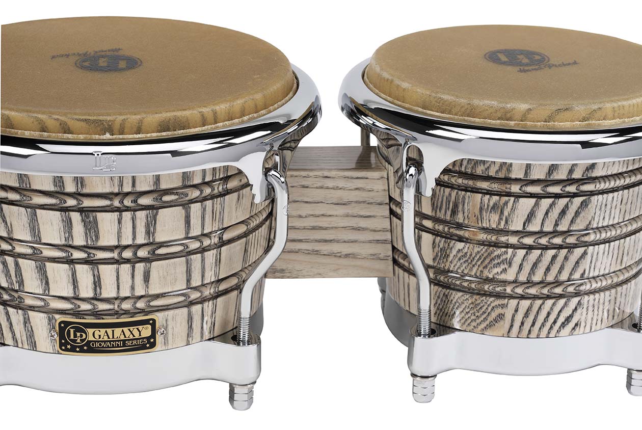 Latin Percussion Galaxy Giovanni LP793X-C Bongos, Chrome Hardware - Poppa's Music 