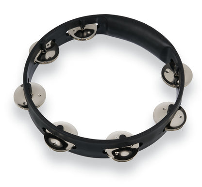 Latin Percussion LPA180 Aspire 8-inch Black Tambourine with Steel Jingle