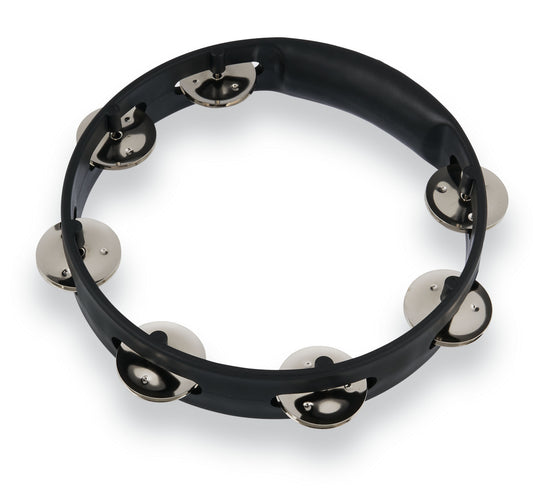 Latin Percussion LPA180 Aspire 8-inch Black Tambourine with Steel Jingle