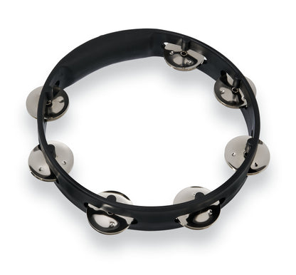 Latin Percussion LPA180 Aspire 8-inch Black Tambourine with Steel Jingle