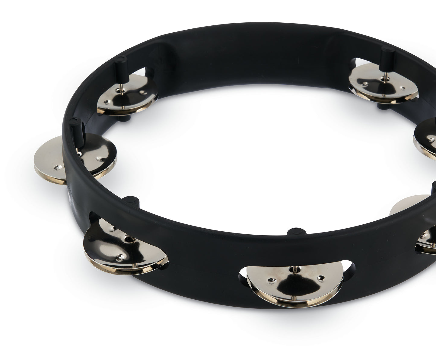 Latin Percussion LPA180 Aspire 8-inch Black Tambourine with Steel Jingle
