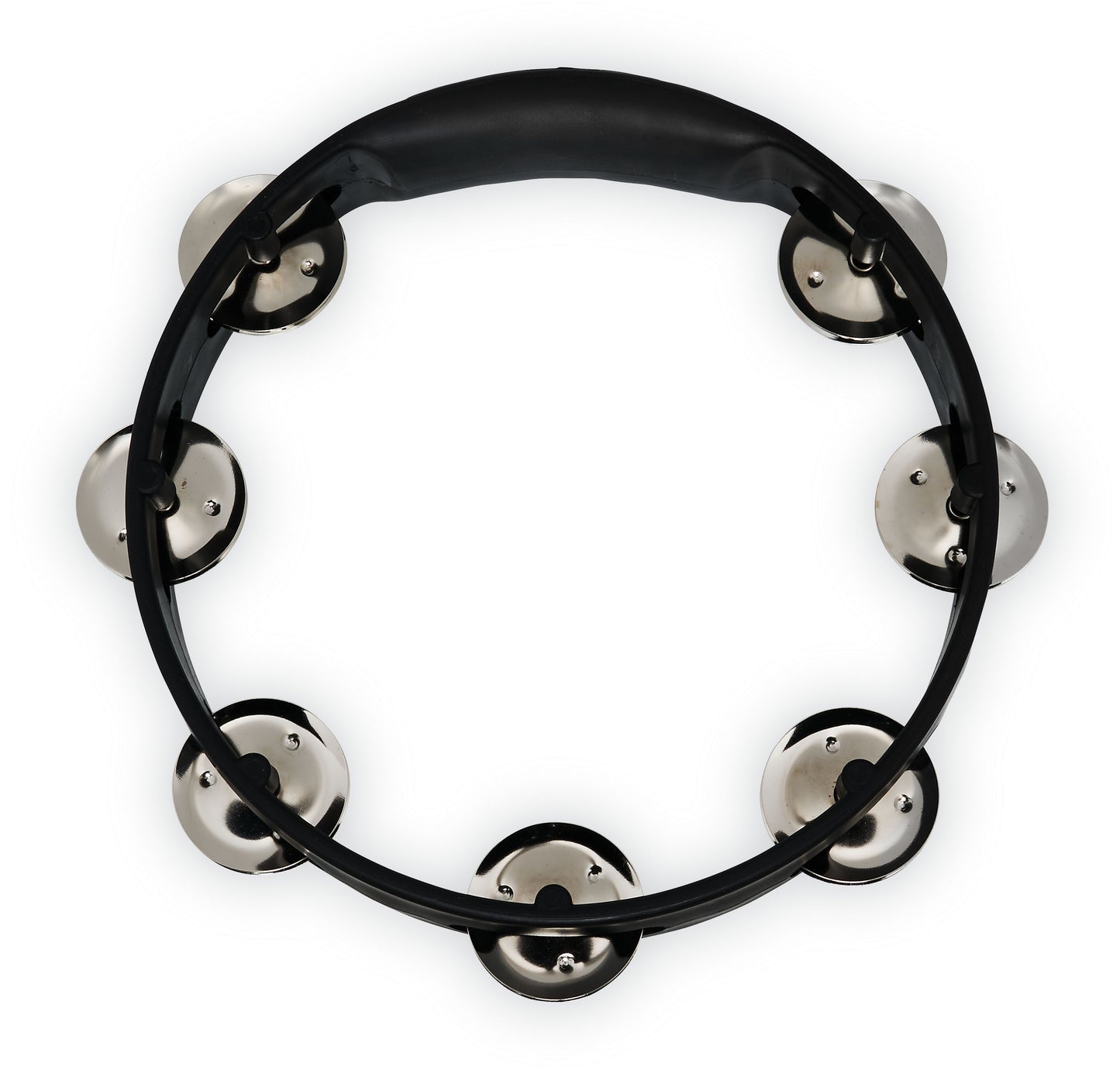 Latin Percussion LPA180 Aspire 8-inch Black Tambourine with Steel Jingle