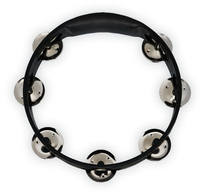 Latin Percussion LPA180 Aspire 8-inch Black Tambourine with Steel Jingle