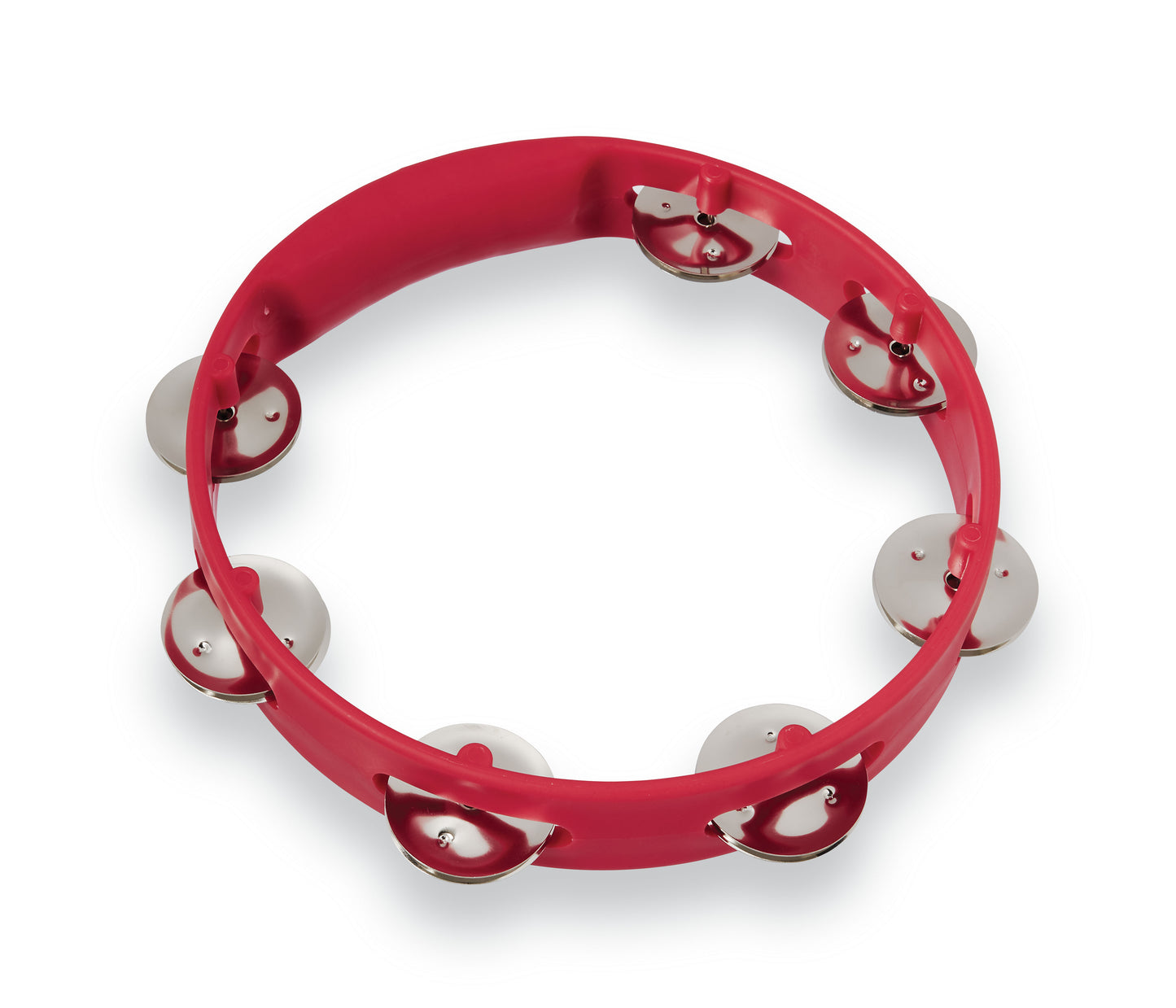 Latin Percussion LPA181 Aspire 8-inch Red Tambourine with Steel Jingle