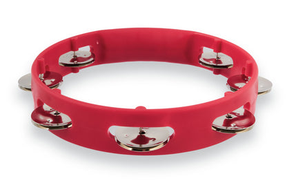 Latin Percussion LPA181 Aspire 8-inch Red Tambourine with Steel Jingle