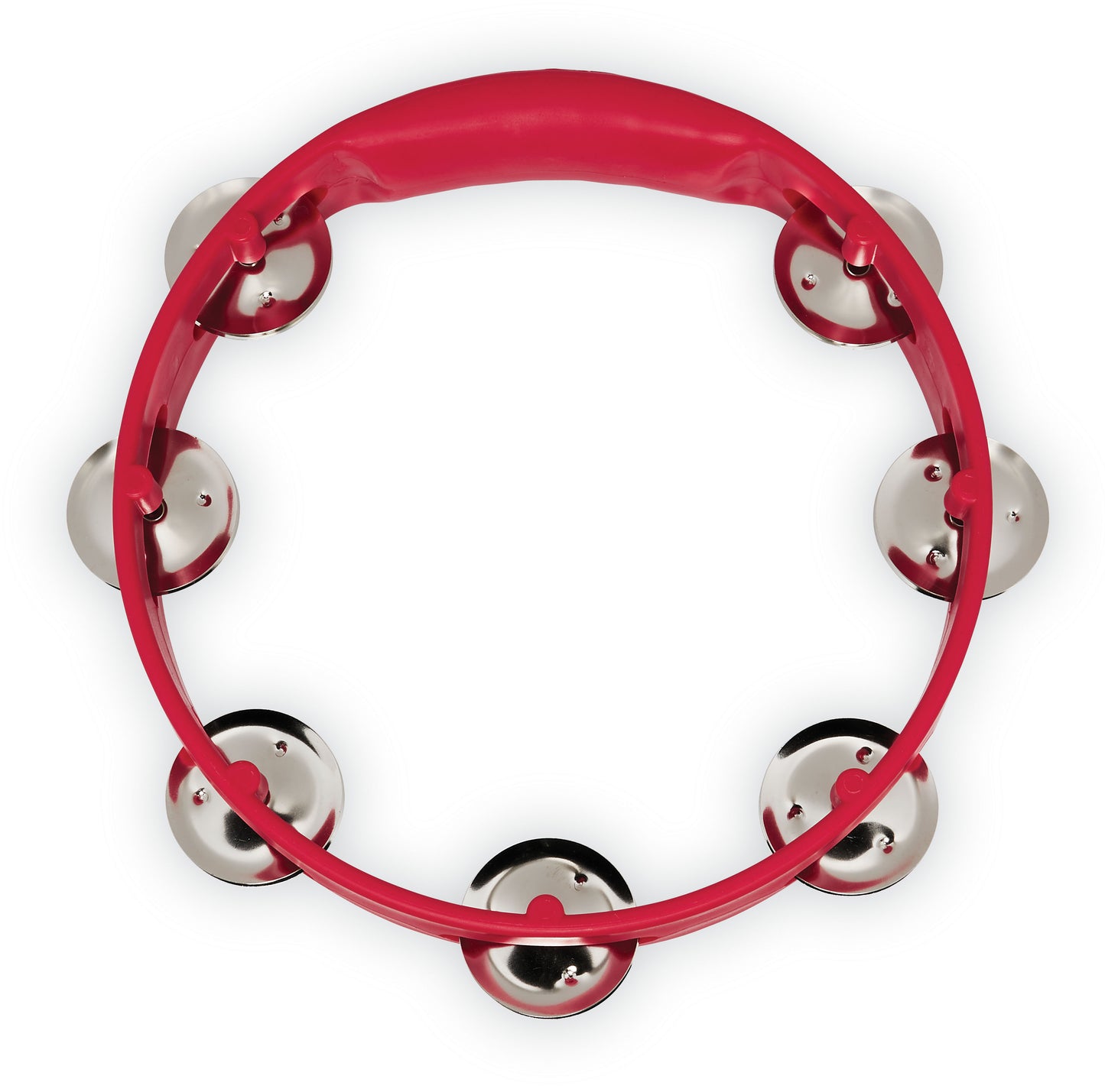 Latin Percussion LPA181 Aspire 8-inch Red Tambourine with Steel Jingle