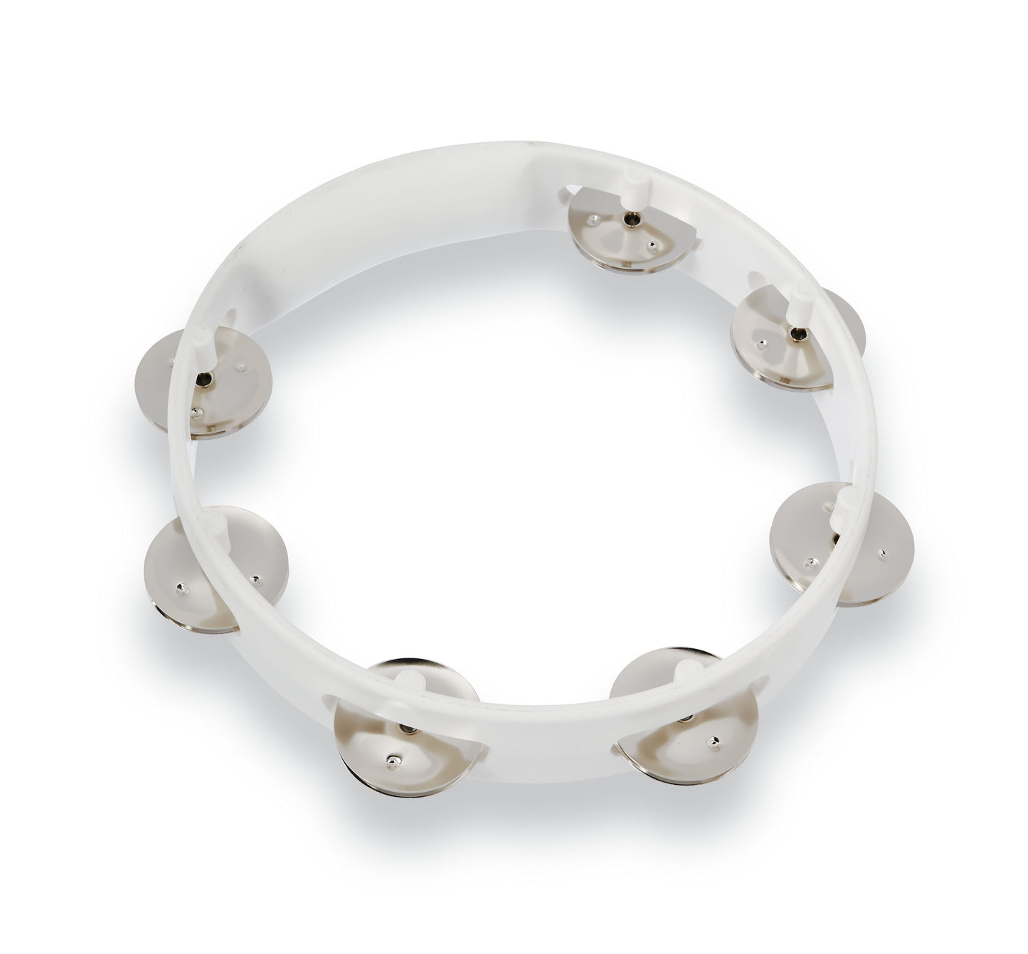 Latin Percussion LPA182 Aspire 8-inch White Tambourine with Steel Jingle