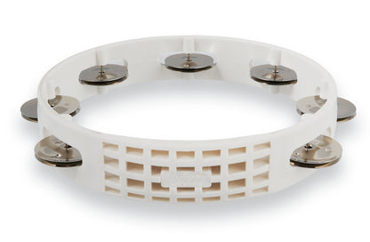 Latin Percussion LPA182 Aspire 8-inch White Tambourine with Steel Jingle