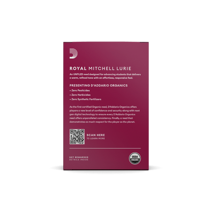 Royal Mitchell Lurie Organic Bb Clarinet Reeds, Strength 2.5, 10-pack