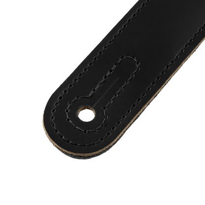 Levy's Black Acoustic Leather Guitar Strap M26PD-BLK-ACO