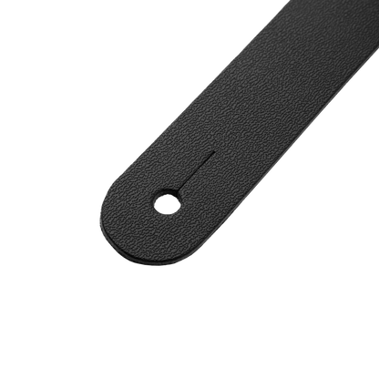 Levy's Amped Leather Series Black Matte Leather Guitar Strap M26PD-BLK-MAT