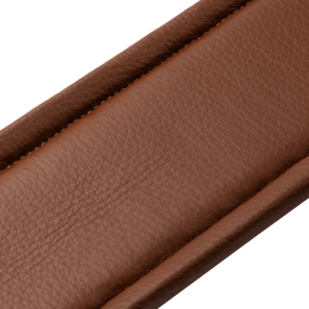 Levy's Black Leather Guitar Strap with Tan Garment Backing M26PD-BLK-TAN