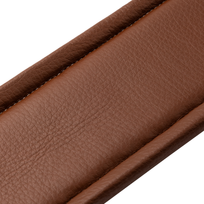 Levy's Black Leather Guitar Strap with Tan Garment Backing M26PD-BLK-TAN