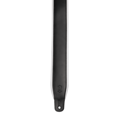 Levy's 3" Wide Top Grain Amped Series Leather Guitar Straps - Tuxedo M26PD-BLK_WHT