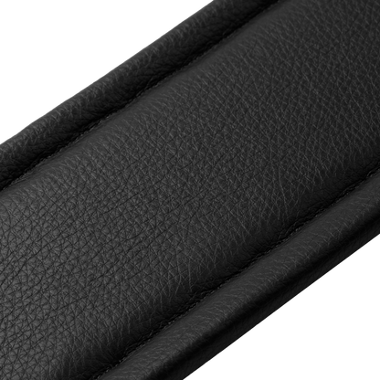 Levy's Black Acoustic Leather Guitar Strap M26PD-BLK